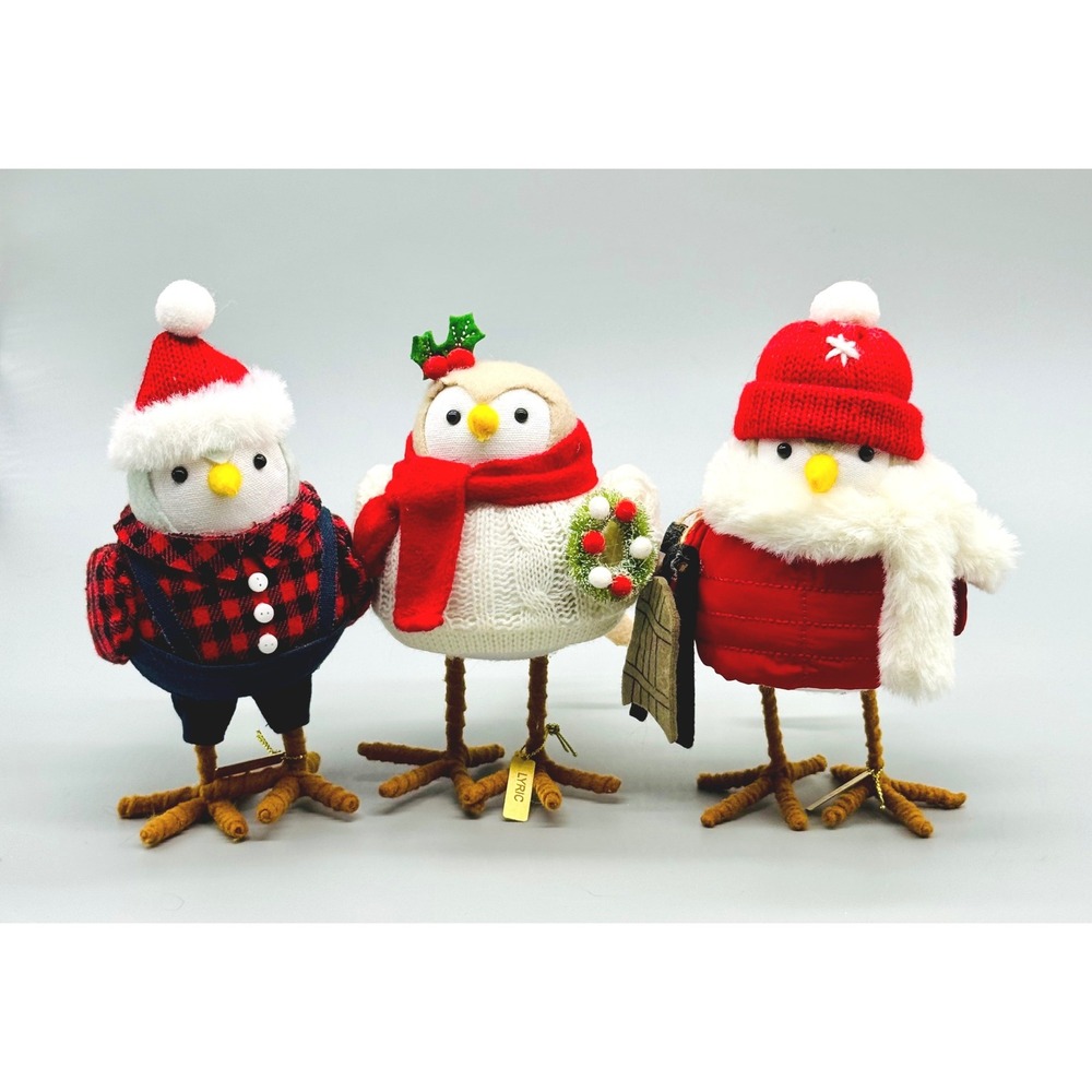 Target Wondershop Spritz Clef Lyric Nippy Christmas Winter Birds 2021 Lot of 3